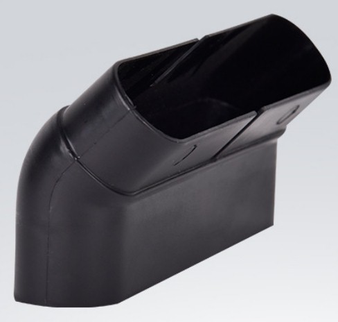 ABS flat duct vertical 45 bend - Image 1