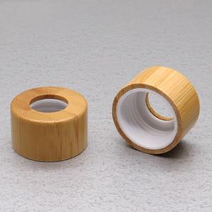 Bamboo screw disk-top cap for cosmetic bottle 