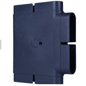Flat pipe connector air vent duct Tee
